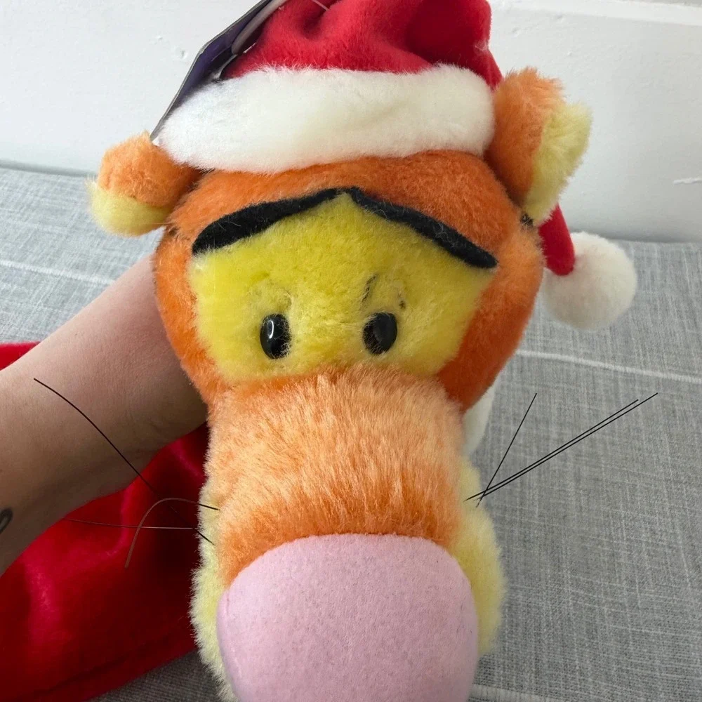 VTG Y2K Disney Tigger‎ 3D Plush Christmas Stocking Gemmy 2004 NEW
